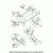 Схема вузла: Підніжки та підставка Yamaha XVS650 V-Star Custom