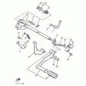 Схема вузла: Вал перемикання Yamaha VMX12 V-MAX