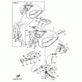 Схема вузла: Паливний бак Yamaha XVS400 Drag Star