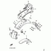 Схема узла: Крыло Yamaha XV750 Virago