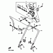 Схема узла: Передний тормозной цилиндр Yamaha XVZ1300 Royal Star Tour Deluxe