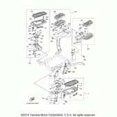 Схема узла: Подножки и Подставка Yamaha XV1700 Road Star Midnight Silverado