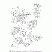 Схема узла: Крышки картера 1 Yamaha XVS950 Bolt