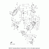 Схема вузла: Бічна кришка Yamaha XVS1300 Stryker Bullet Cowl Cruiser