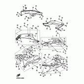 Схема узла: Капот двигателя и топливо Yamaha YZF-R6/ YZF600 R6 RaceBase