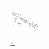 Схема вузла: Водяний насос Yamaha YP250 X-MAX