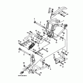 Схема узла: Задний рычаг и Подвеска Yamaha XV1700 Road Star