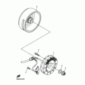 Схема вузла: Генератор Yamaha WR250 WR250F
