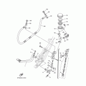 Схема узла: Задний тормозной цилиндр Yamaha TDM900