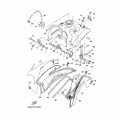Схема узла: Топливный бак Yamaha TTR125 TT-R125