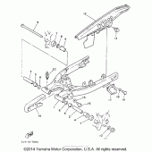 Схема узла: Swing arm Yamaha TW200 TRAILWAY