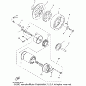 Схема вузла: Привід стартера Yamaha XVS650 V-Star Classic