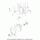 Схема узла: Фара Yamaha XVS1300 V-Star Deluxe