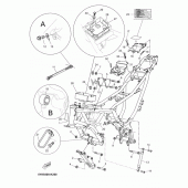 Схема вузла: Рама Yamaha MT03 MT-03