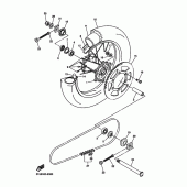 Схема вузла: Заднє колесо Yamaha WR250 WR250F