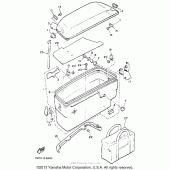 Схема узла: Saddlebag (2) Yamaha XVZ1300 Venture Royale