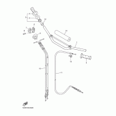 Схема узла: Руль и Тросики Yamaha YZ250 YZ250F