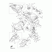 Схема вузла: Паливний бак Yamaha YZF-R6/YZF600 R6