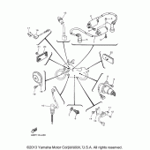 Схема узла: Электрооборудование (2) Yamaha XV250 V-Star