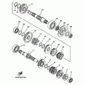 Схема вузла: Трансмісія Yamaha TT250R TT-R
