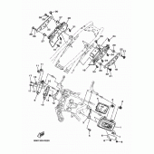 Схема вузла: Бічна кришка Yamaha XSR900/MTM850 XSR900 Abarth