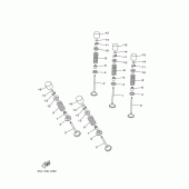 Схема вузла: Клапан Yamaha YZ250 YZ250F