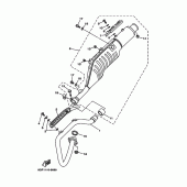 Схема вузла: Вихлопна система Yamaha TT-R250 TT-R250