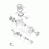 Схема узла: Коленчатый вал и Поршень Yamaha WR450F