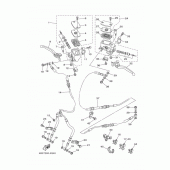 Схема узла: Передний тормозной цилиндр Yamaha XP500 T-MAX