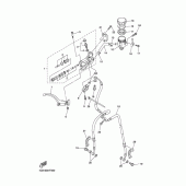 Схема узла: Передний тормозной цилиндр Yamaha YZF-R1 R1