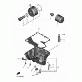 Схема вузла: Фільтр масляний Yamaha YZF-R6/ YZF600 R6