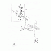 Схема узла: Передний тормозной цилиндр Yamaha YZF-R125