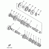 Схема вузла: Трансмісія Yamaha XT125