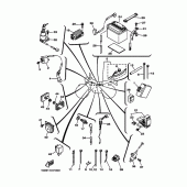 Схема вузла: Електроустаткування 1 Yamaha TW200