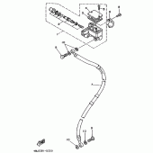 Схема узла: Передний тормозной цилиндр Yamaha DT125 DT125