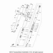 Схема узла: Вилка передней оси Yamaha XV1900 Roadliner S