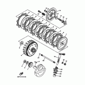 Схема вузла: Зчеплення Yamaha XT225 XT225
