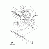 Схема вузла: Roue arriere Yamaha TT250R TT-R