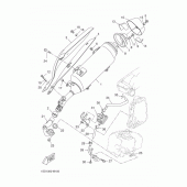 Схема узла: Выхлопная система Yamaha YP400 X-MAX 400