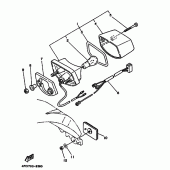 Схема узла: Задний фонарь (Стоп-сигнал) Yamaha XT350 XT350