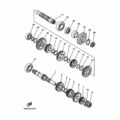 Схема вузла: Трансмісія Yamaha XVS250 Drag Star