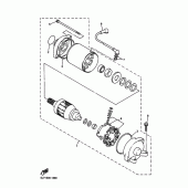 Схема вузла: Електричний стартер Yamaha FZS1000 FZ1