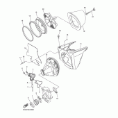 Схема вузла: Впускна система Yamaha YZ250 YZ250F