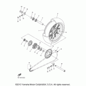 Схема вузла: Заднє колесо Yamaha YZF-R1 R1S Limited Edition