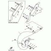 Схема узла: Выхлопная система Yamaha YZ125