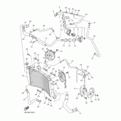 Схема вузла: Радіатор та Патрубок системи охолодження Yamaha YZF-R1 R1