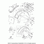 Схема узла: Крыло Yamaha XVS650 V-Star Silverado