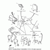 Схема вузла: Електроустаткування (1) Yamaha YZF600R Thundercat