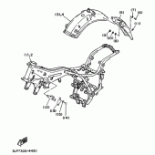 Схема вузла: Варіант (ШАСІ) Yamaha XV1100 Virago