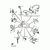 Схема вузла: Електроустаткування 2 Yamaha XV250 Virago